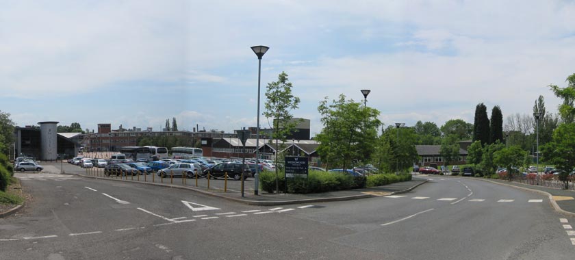 A Panoramic view of the rear of the Wedgwood factory